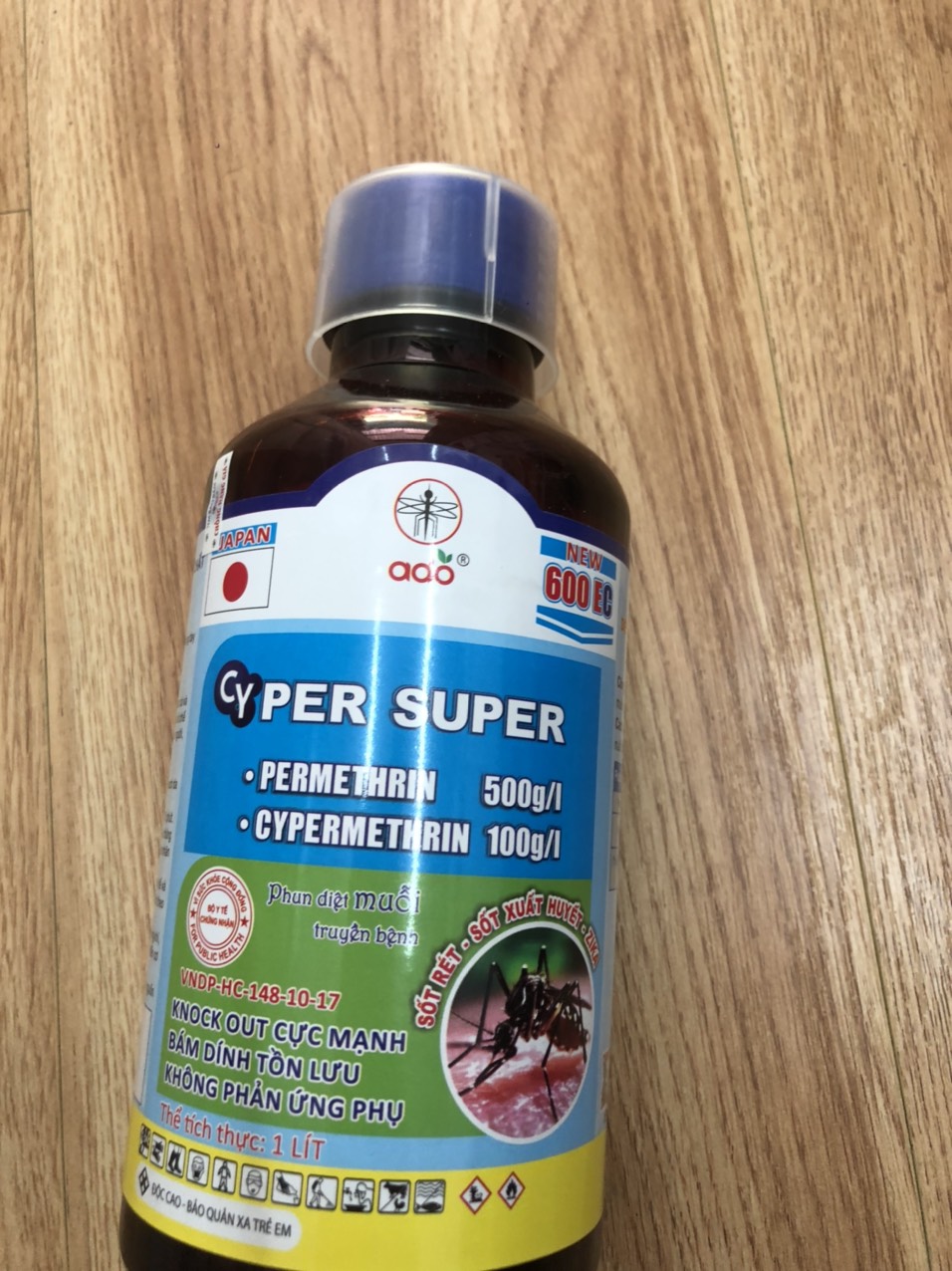 Thuốc diệt muỗi thế hệ mới CYPER SUPER 600EC chai 1000ml