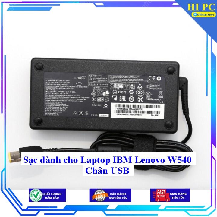 Sạc dành cho Laptop IBM Lenovo W540 Chân USB - Kèm Dây nguồn - Hàng Nhập Khẩu
