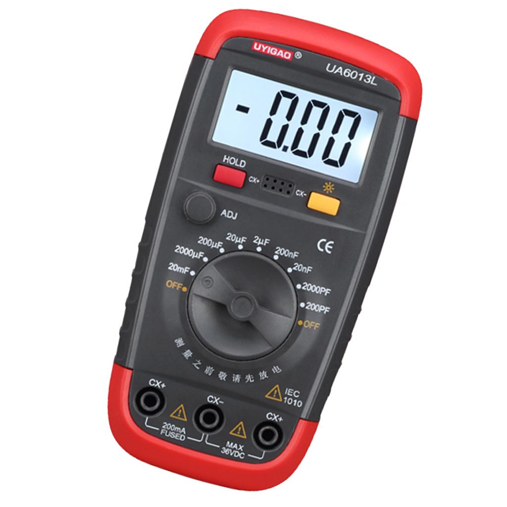 LCD Digital Meter UA6013L Capacitance Capacitor Tester mF uF Circuit Gauge Capacitance Meter Tester