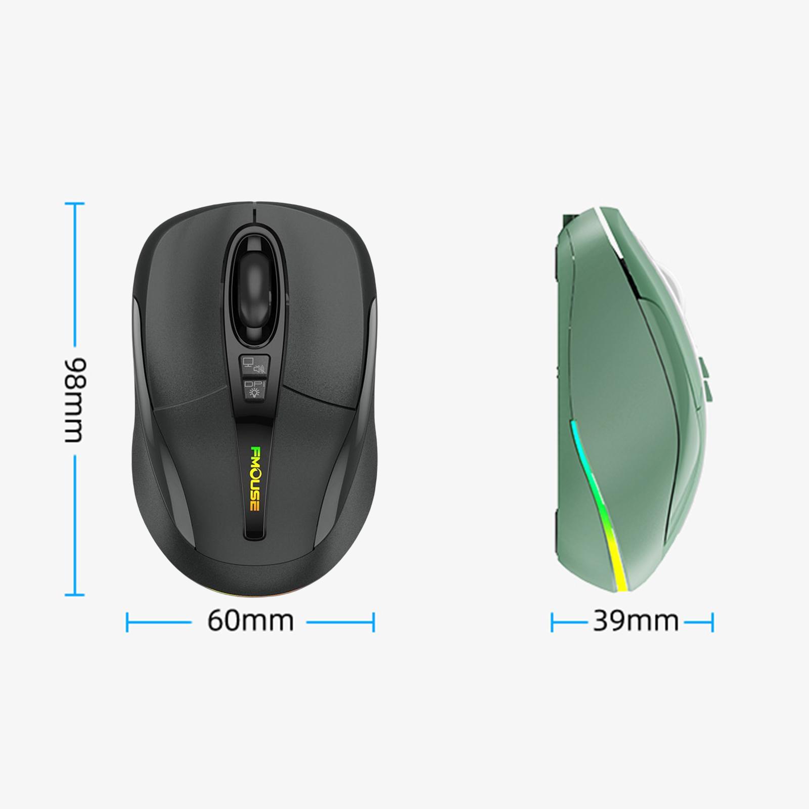 Bluetooth Mouse Portable Type for Windows 8 and above Office Elegant Black