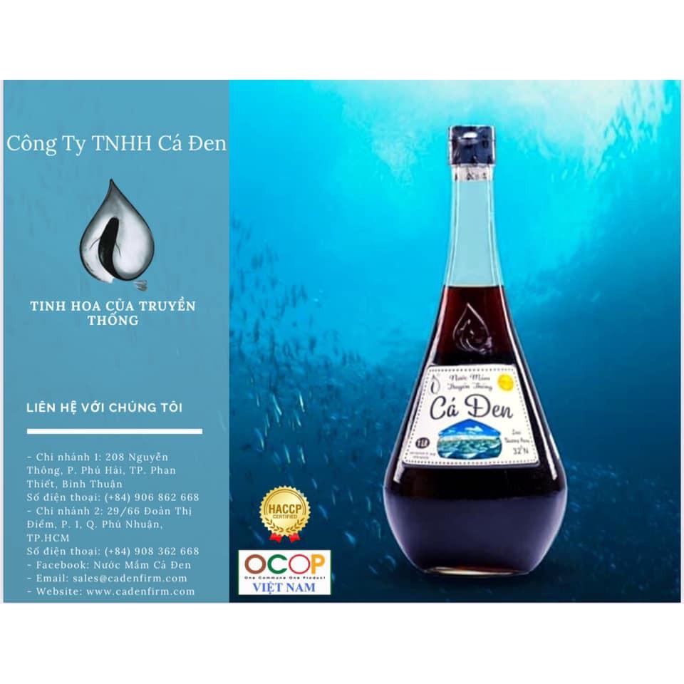 [ OCOP] Chai Nước Mắm Nguyên Chất Thượng Hạng 1 lít  (100% Thành Phần Tự Nhiên - Nước Mắm Cá Đen Phan Thiết)