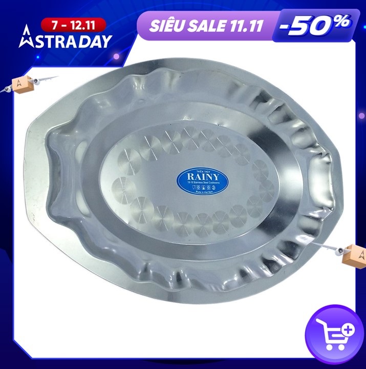 Dĩa hột xoài inox Rainy sâu lòng