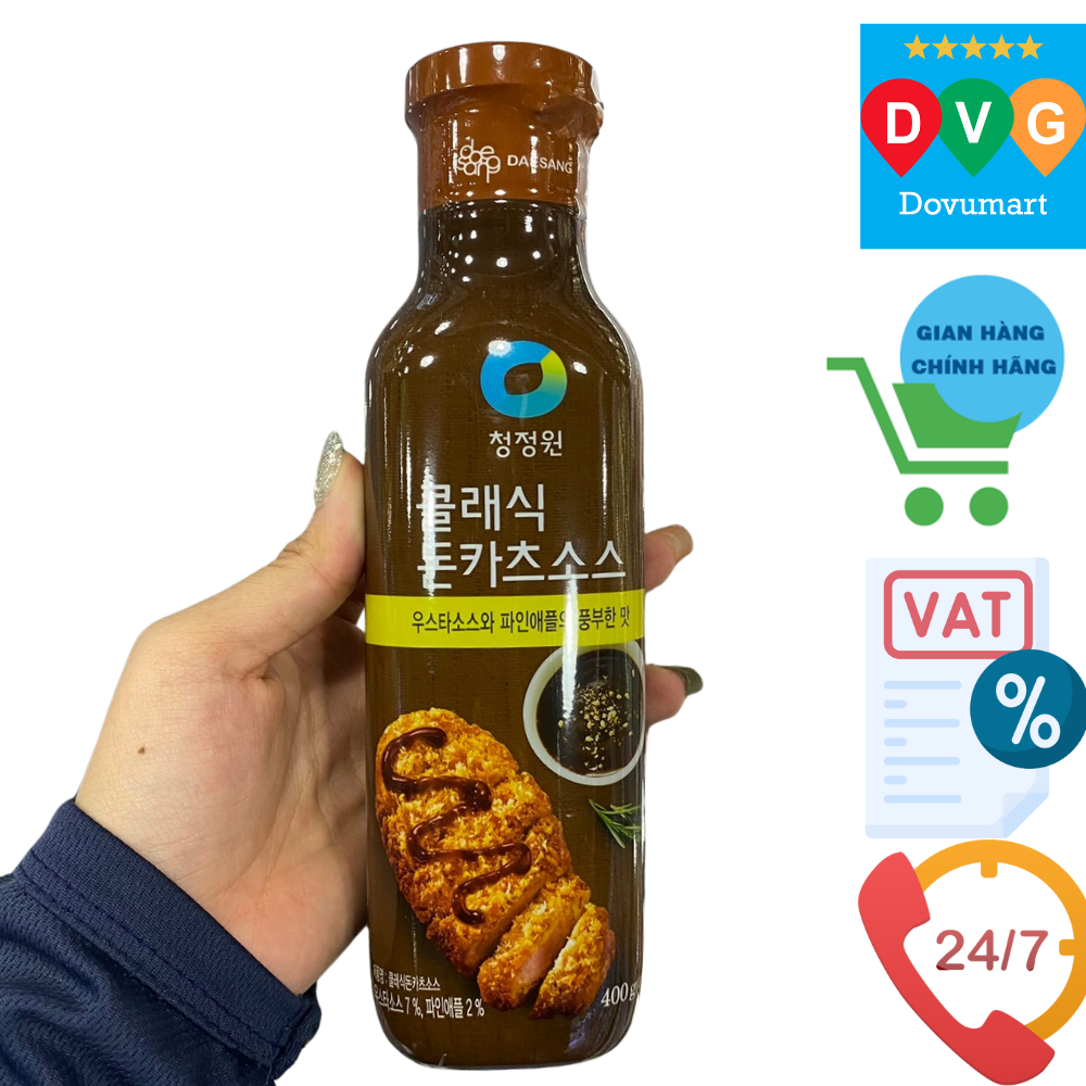 Sốt Thịt Chiên Xù Kiểu Cổ Điển Daesang Hàn Quốc Chai 400G / 대상) 파인애플 돈까스 소스 400G