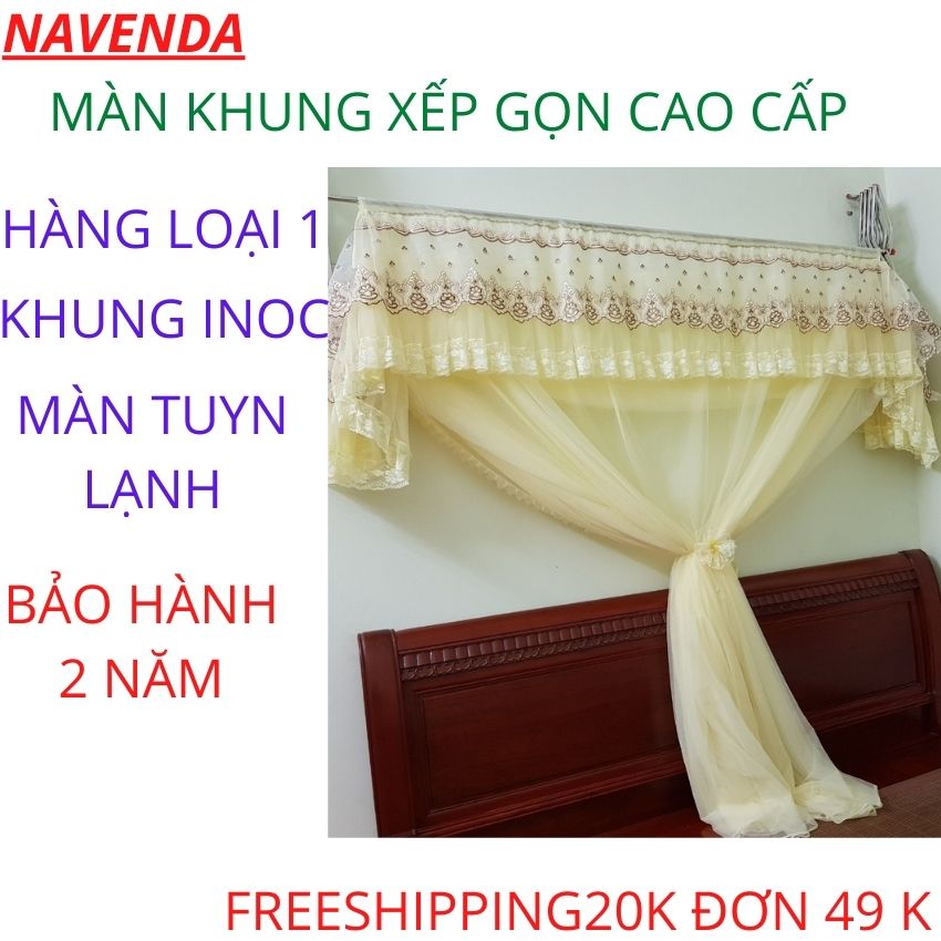 TRỌN BỘ KHUNG MÀN XẾP GỌN LOẠI 1 MAN TUYN LANH KHUNG INOC