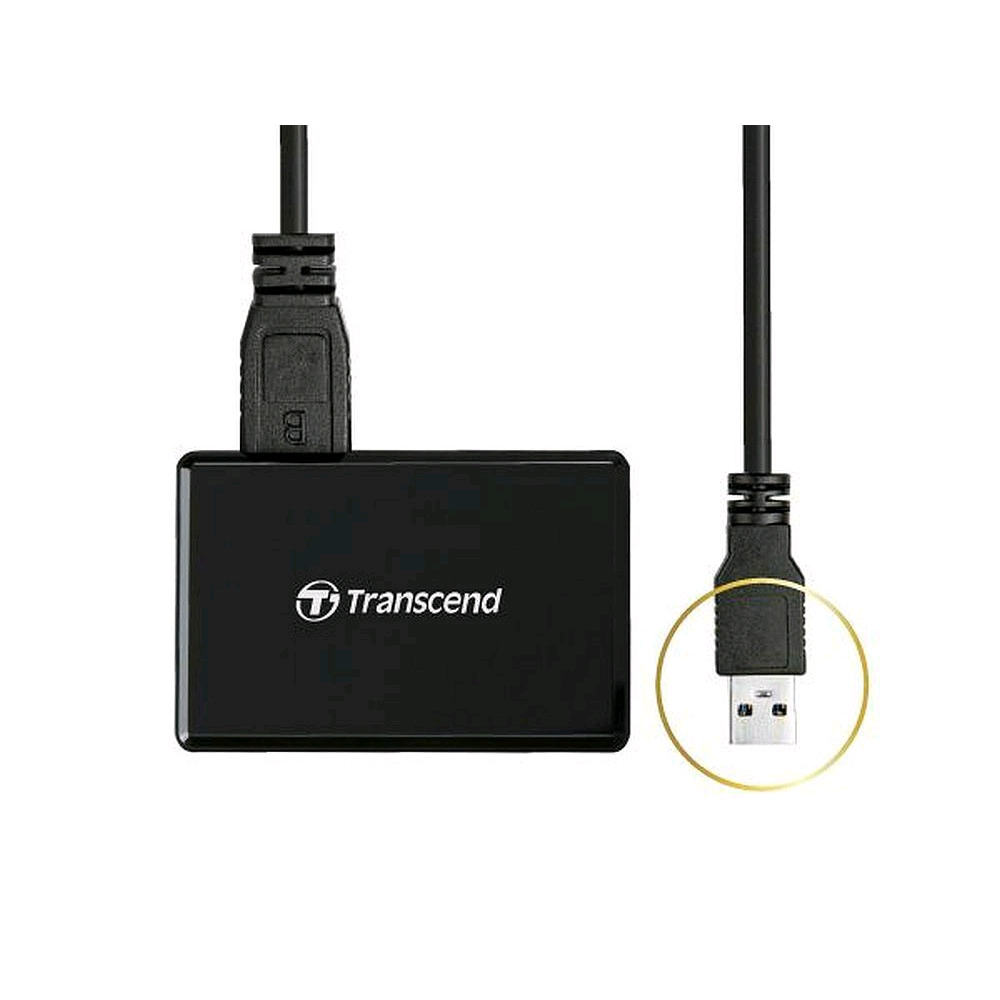 Đầu đọc thẻ nhớ đa năng Transcend USB 3.1 Gen1 RDF8 - Hàng chính hãng