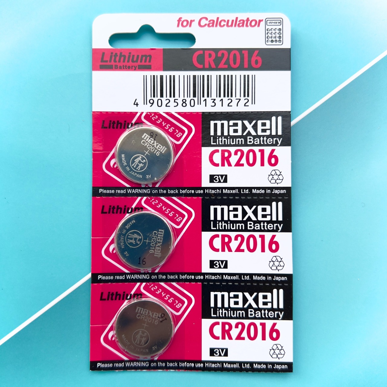 Pin CR2016 (Viên Lẻ) Maxell Nhật Bản 3V Hàng Chính Hãng Date 2031  Made in Japan