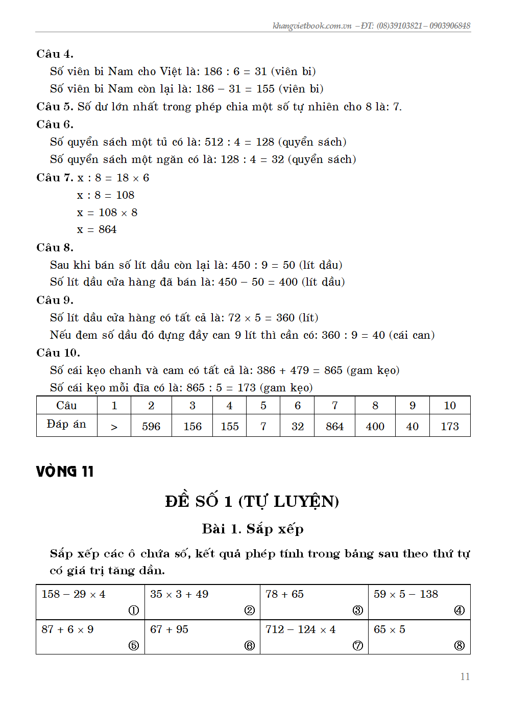 Sách Tham Khảo-GIẢI SÁCH VIOLYMPIC TOÁN 3 TẬP 2 PHIÊN BẢN 2.0_KV