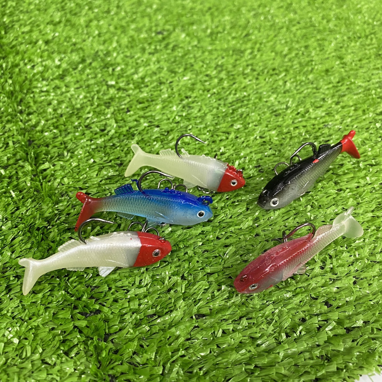 Mồi Giả Cá Mềm Yowago Hộp 5 Con Dài 5.5cm Nặng 8.1g Chuyên Lure Sông Suối