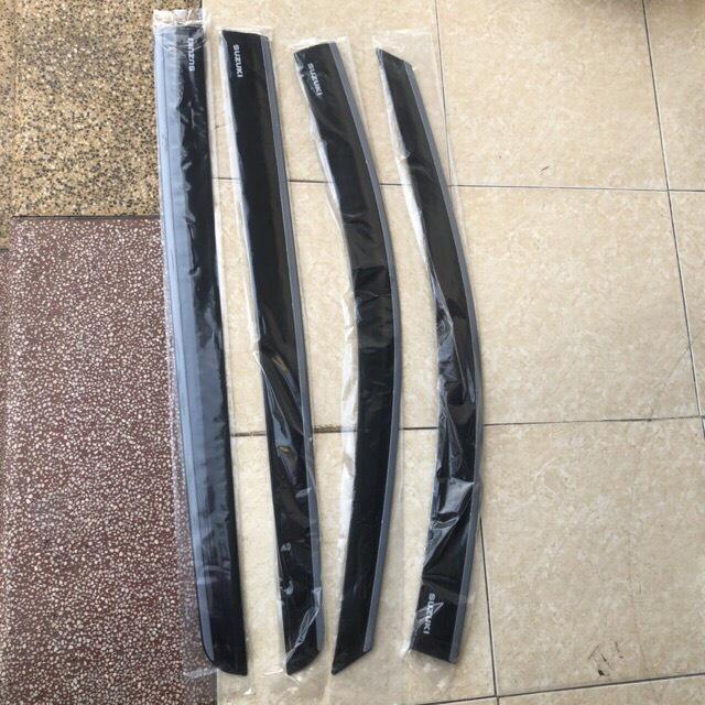 Bộ vè Che Mưa Chỉ Inox Cao Câp dành cho Suzuki XL7 2020-2021