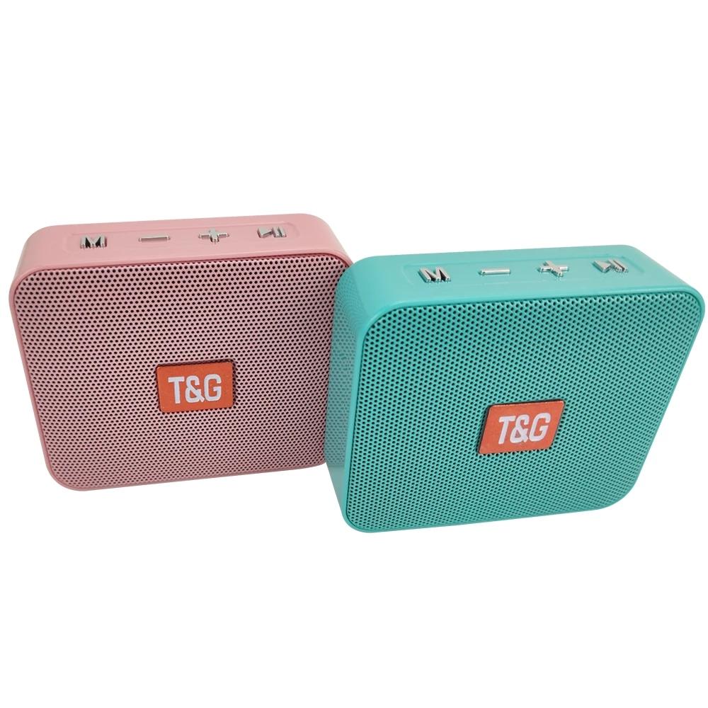 TG166 Mini di động Bluetooth Loa không dây Subwwofer tương thích Cột loa không dây ngoài trời hỗ trợ Color: Pink