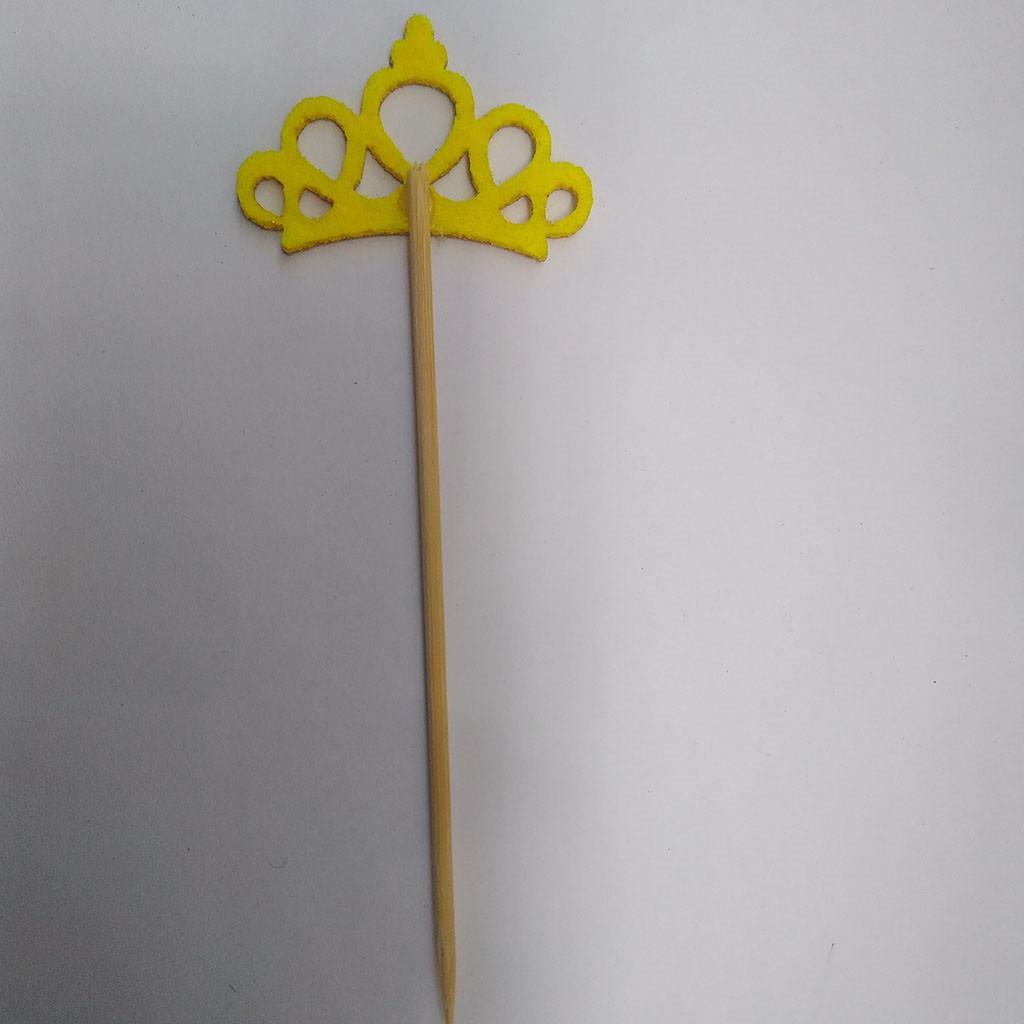 6 Pieces Mini Crown Cake Topper for Bar Baking Decorations Christmas Baby Shower Cake Decorating Supplies