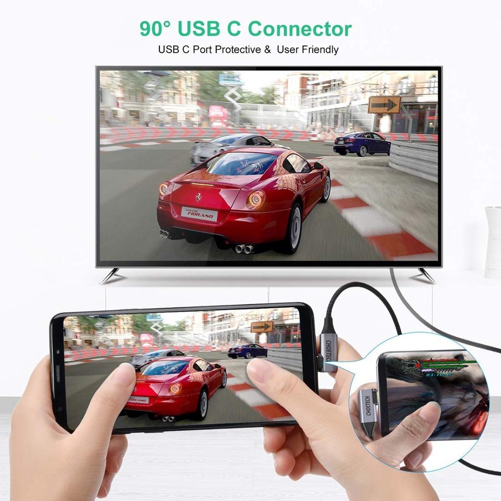 Cáp chuyển từ Type C đầu ngang sang HDMI CHOETECH XCH-1803