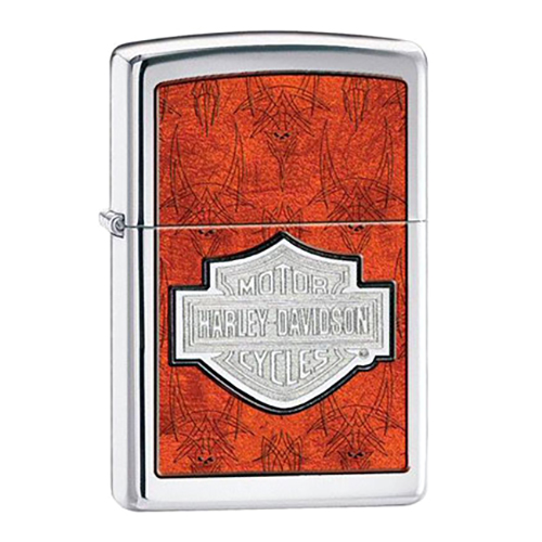 Bật Lửa Zippo 28266 Harley Davidson Logo Polished Chrome