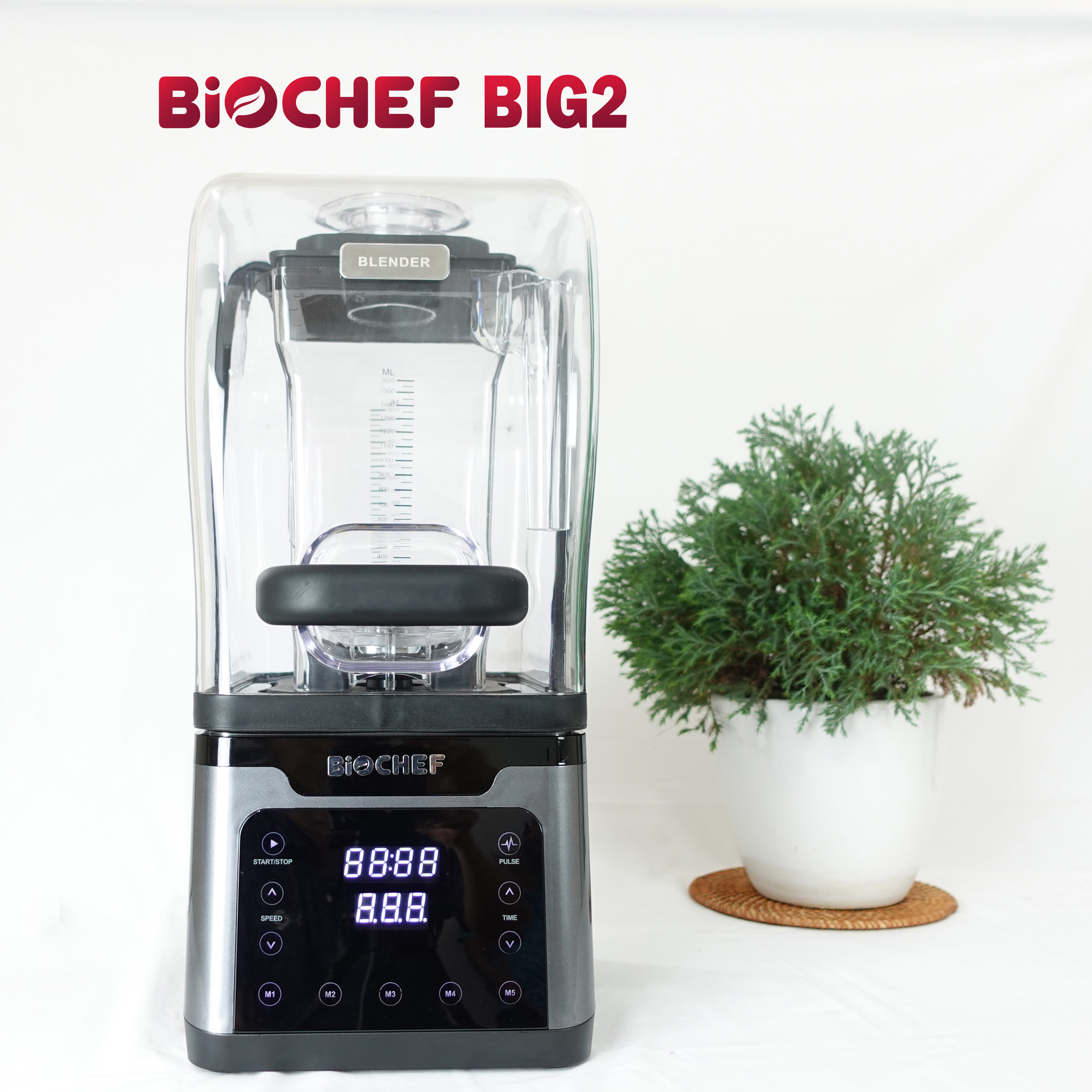 Máy xay sinh tố công nghiệp - BIOCHEF BIG 2 - Công Suất 2000W - Hàng Chính Hãng