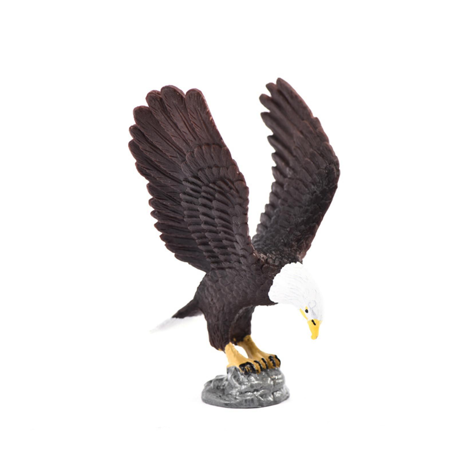 3Pcs Eagle Statue Set Animal Bird Figures for Tabletop Living Room Party