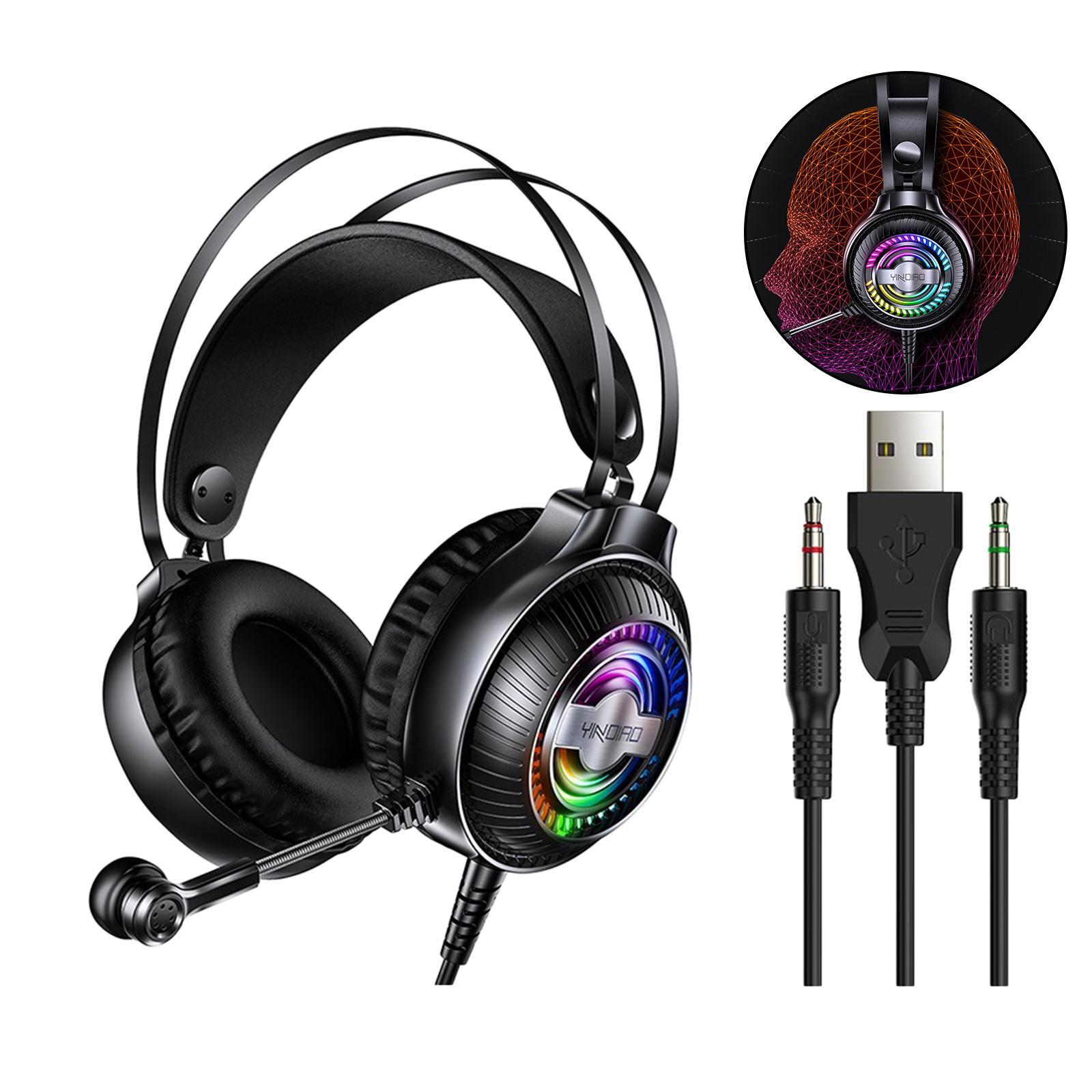 Bass Stereo Over Ear Gaming Headset Headphones for Gamer
