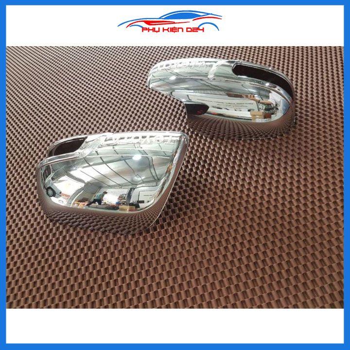 Ốp gương chiếu hậu Yaris 2007-2013 hở đèn xi nhan mạ crom bảo vệ chống trầy trang trí làm đẹp xe