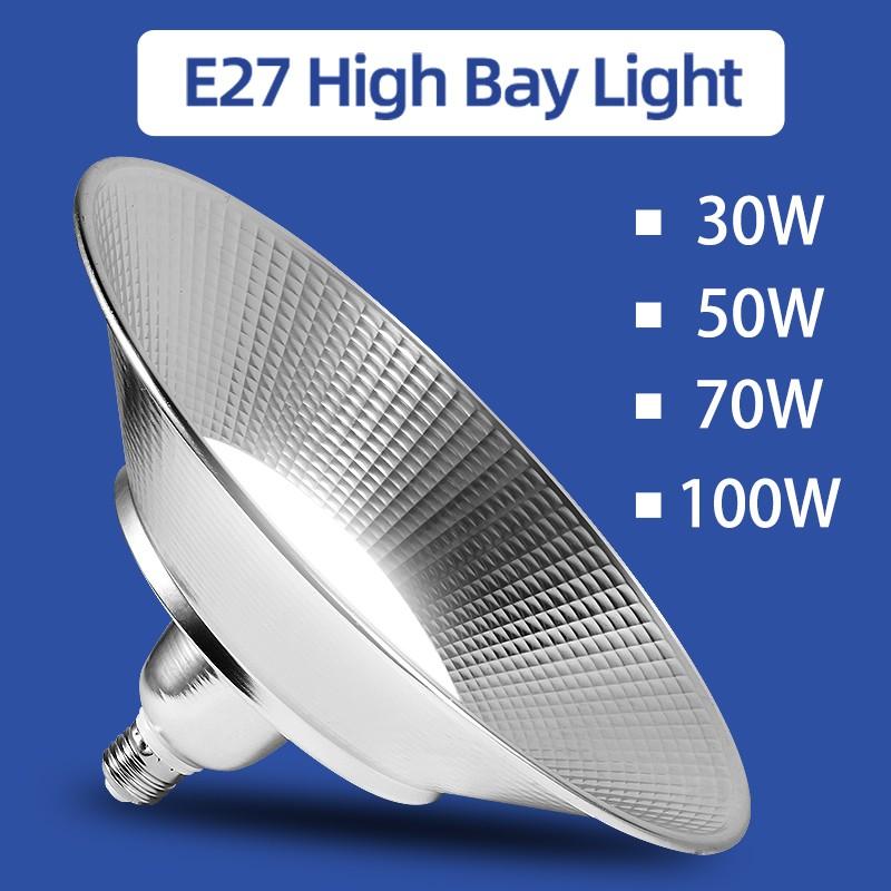 Bóng Đèn Led E27 Công Suất Cao 30 / 50 / 70 / 100w Tiết Kiệm Năng Lượng Chống Thấm Nước Tiện Dụng
