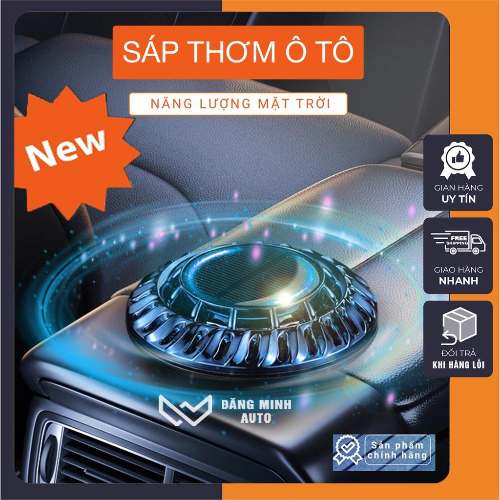 Sáp thơm ô tô mẫu UFO năng lượng mặt trời, máy khếch tán sáp thơm xoay toả hương cho xe hơi ST20