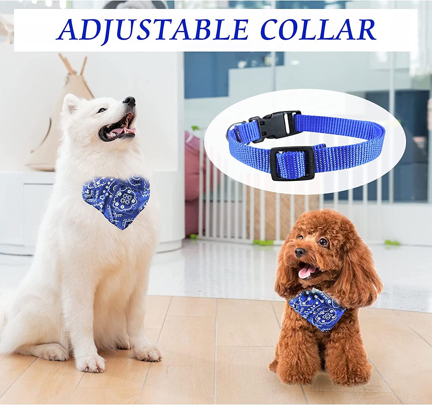 Chó Bandana Cổ Áo, Có Thể Điều Chỉnh Thú Cưng Triangle Bandana, Họa Tiết Hoa Cổ Chó Phụ Kiện Trang Phục Cho Chó Nhỏ Trung Bình