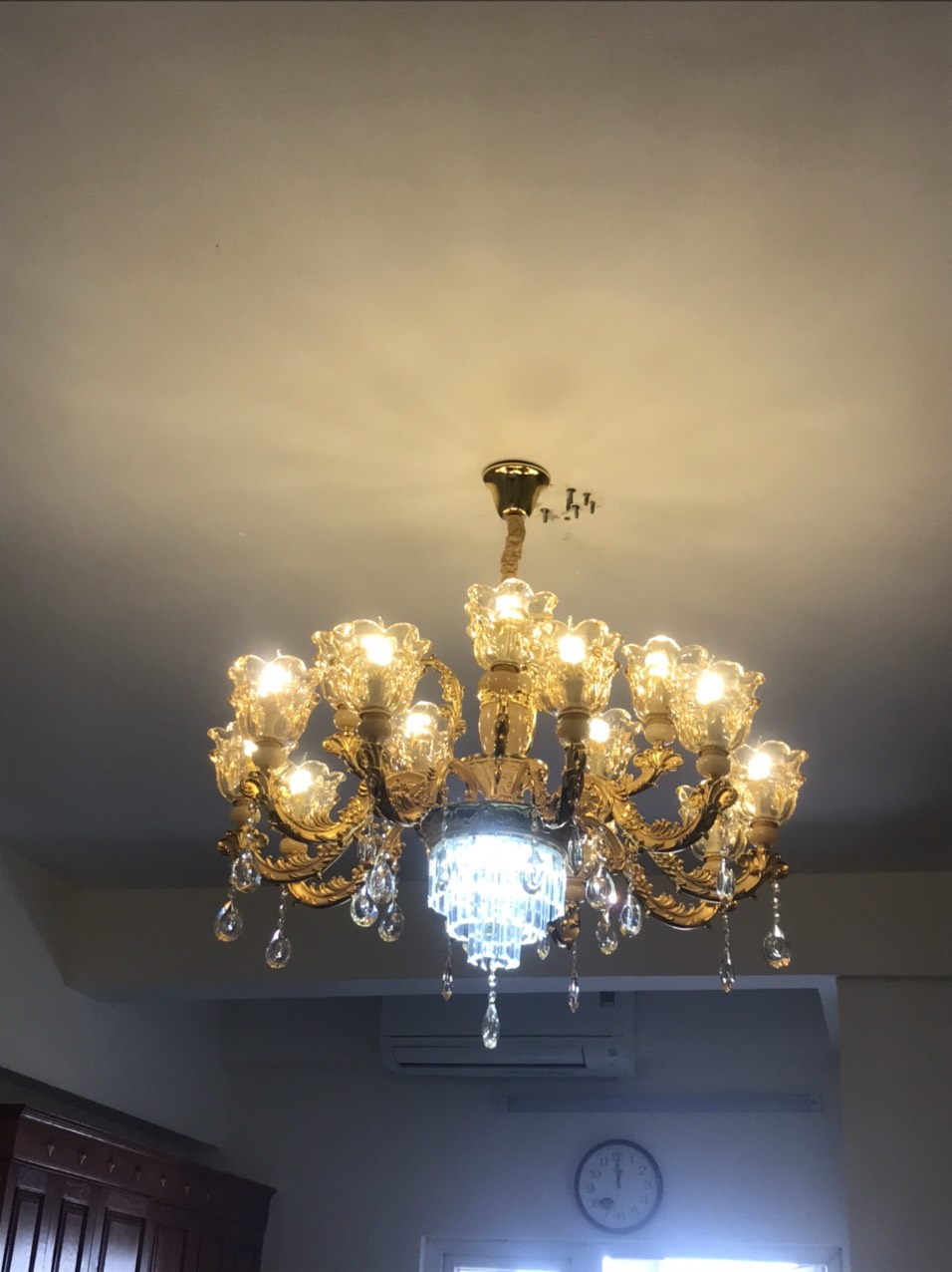 Đèn chùm SULEG kiểu dáng hiện đại trang trí nhà cửa cao cấp 15 tay