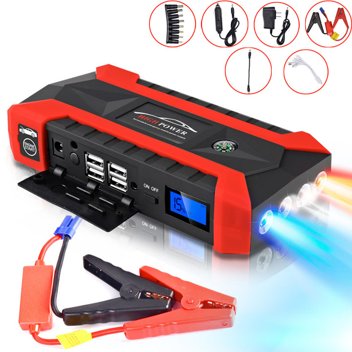 Bộ kích điện khẩn cấp cho xe hơi H95 cao cấp Dung lượng cao 28000mAh - Đa chức năng - Sạc dự phòng - Đèn LED SOS khẩn cấp