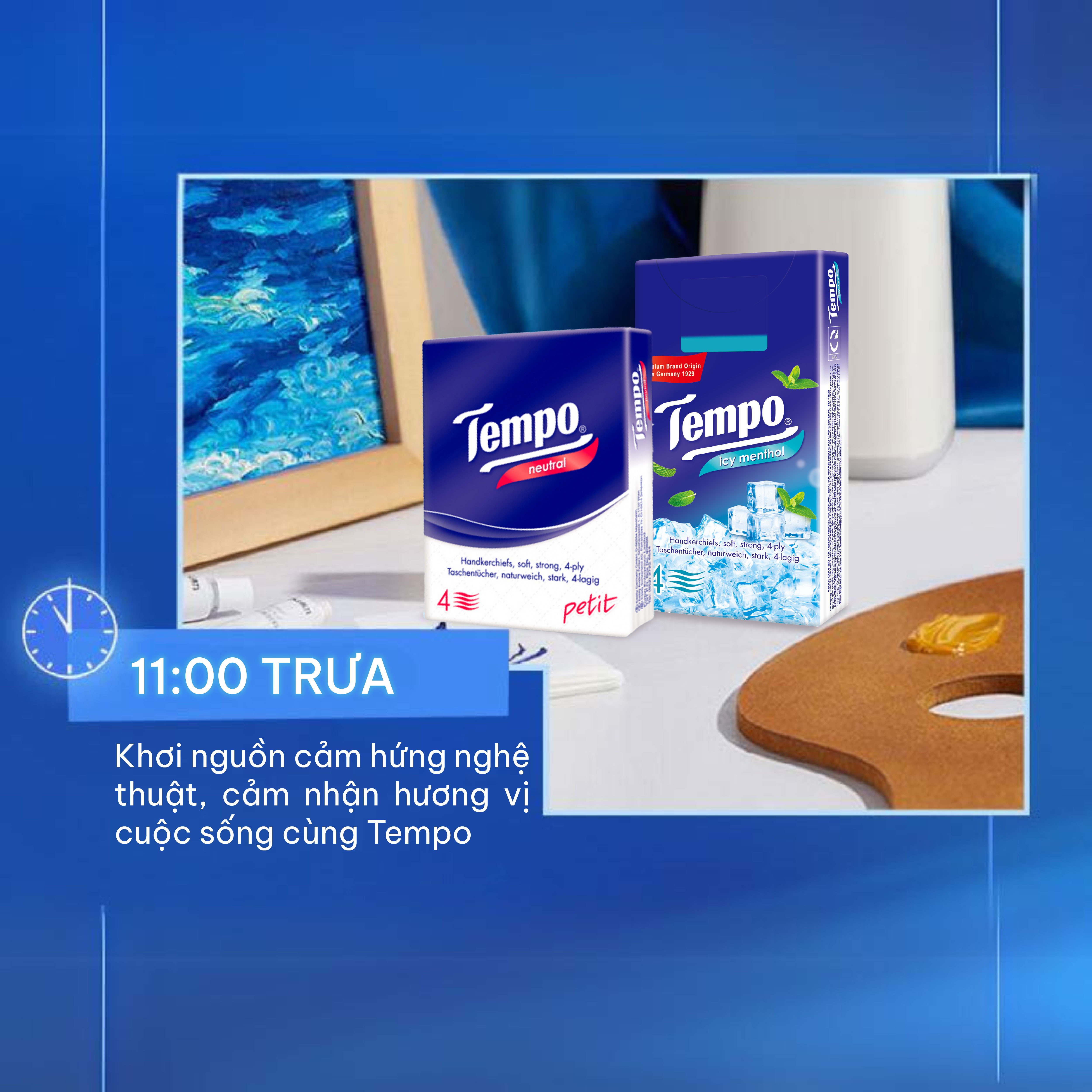 [MUA 3 LỐC TẶNG 1 GÓI KHĂN GIẤY RÚT NGẪU NHIÊN] Khăn giấy bỏ túi cao cấp Tempo Regular - 4 lớp bền dai - Thương hiệu Đức (30 Gói)
