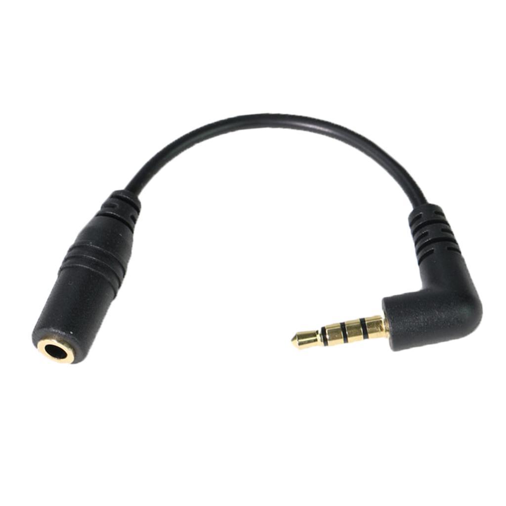 TRS 3.5mm Female Plug to Male Adapter Audio Cable 3.94inch