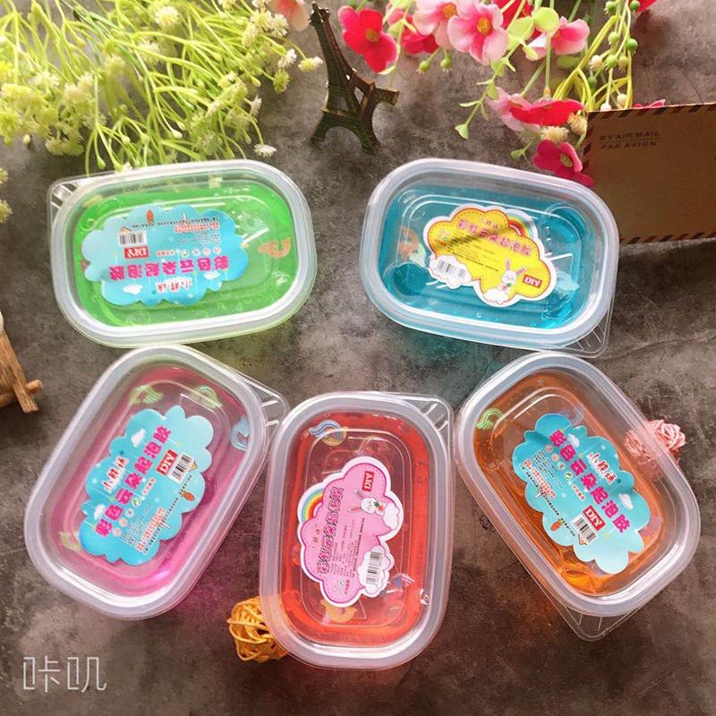 Slime hũ nhựa 300ML loại to charm sao vỏ sò nốt nhạc màu trong chất đẹp Đồ chơi slam chất nhầy ma thuật squishy
