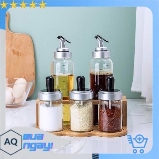 Lọ Đựng Gia Vị, Hũ Đựng Gia Vị Thủy Tinh Kèm Thìa, Tiện Dụng Cho Căn Bếp Của Bạn