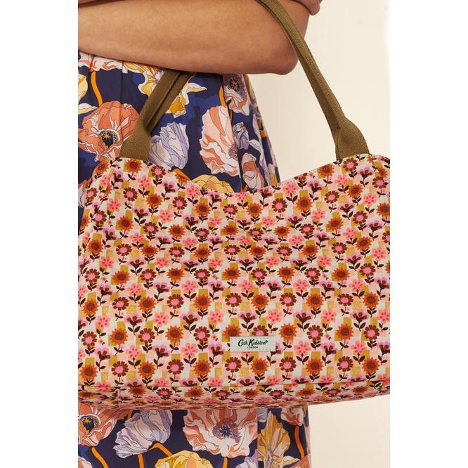 Cath Kidston - Túi đeo vai/The New Day Bag - Retro Ditsy - Pink/Yellow -1048919