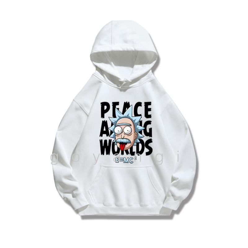 Áo hoodie Rick bác học oversize Unisex phong cách Hàn Quốc