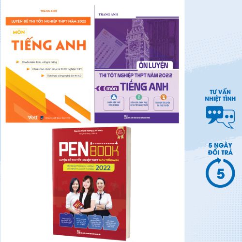 COMBO LUYỆN THI MÔN TIẾNG ANH 2022 (BỘ 3 CUỐN)