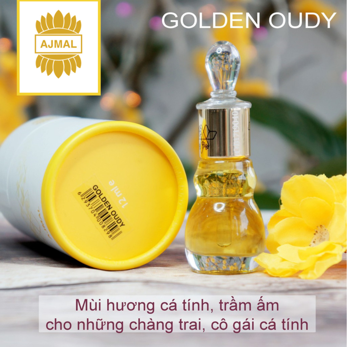 Tinh Dầu Nước Hoa Ajmal Dubai Golden Oudy Chính Hãng - ANGEL CONCENTRATED PARFUME 12ml