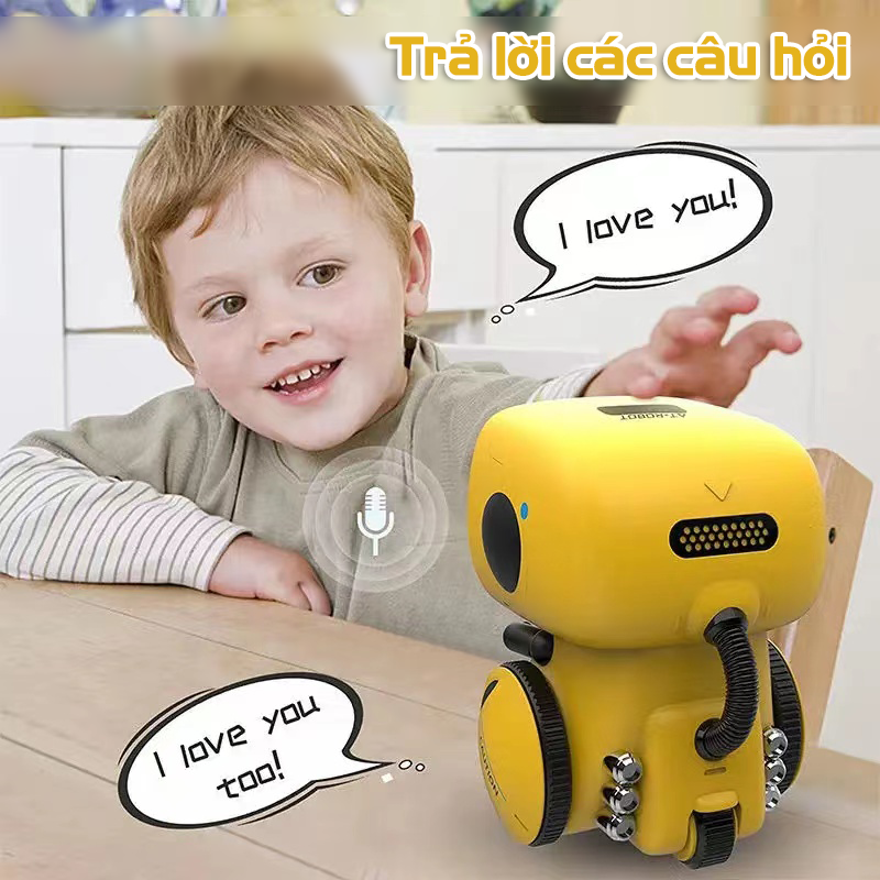 Robot thông minh điều khiển từ xa, hát nhảy theo lập trình, đồ chơi giáo dục
