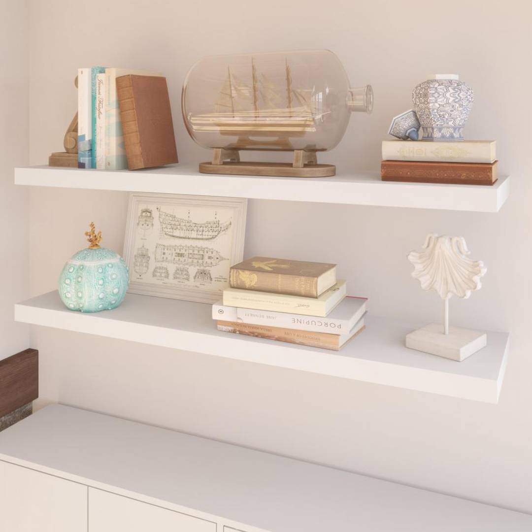Kệ Gỗ Treo Tường Thanh Ngang SMLIFE WS60 Bằng Gỗ MDF Phủ Melamin Trang Trí Cho Căn Hộ Nhỏ