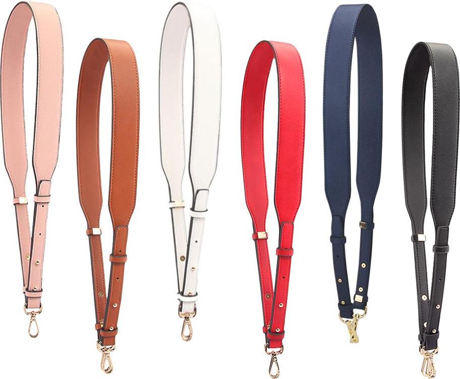 4cm Wide PU Leather Bag Strap Replacement Tote Crossbody Shoulder Handbag Handle DIY Craft Handmade Purse Making Repair 4 Gear Adjustment Band