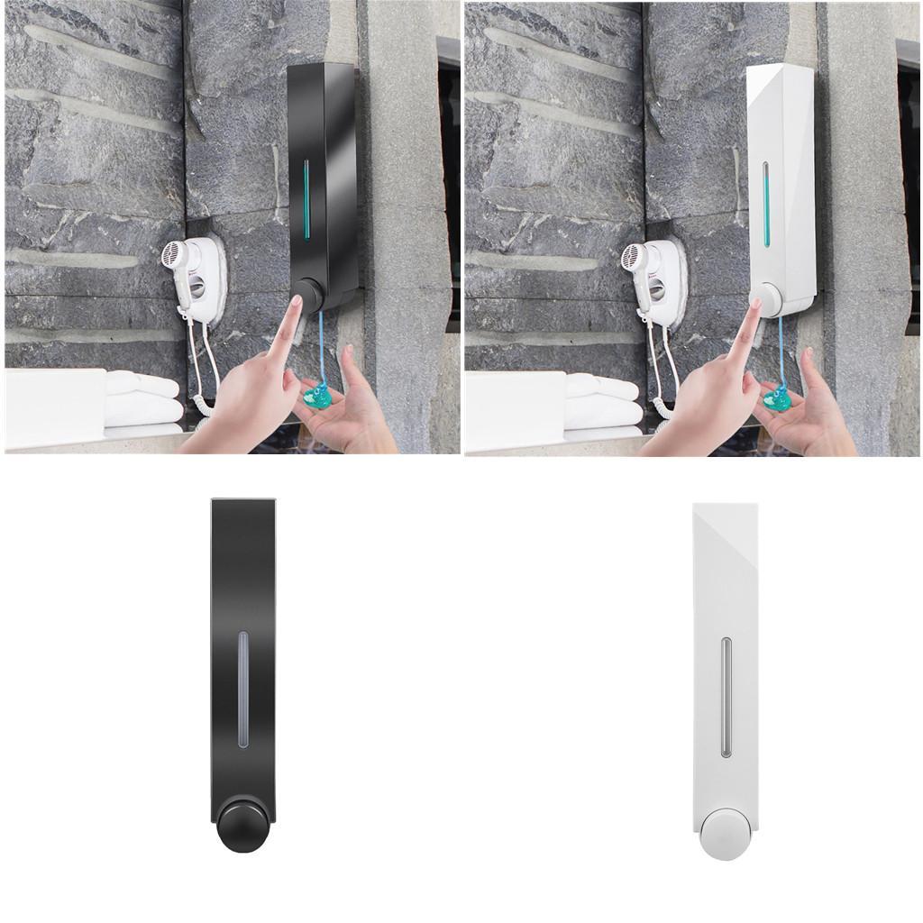 2x Single Soap Dispenser Liquid Shower Shampoo Container Pump Bottle Box