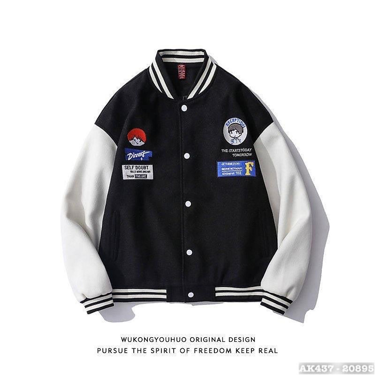 Áo bomber nỉ in hình ulzzang nam nữ