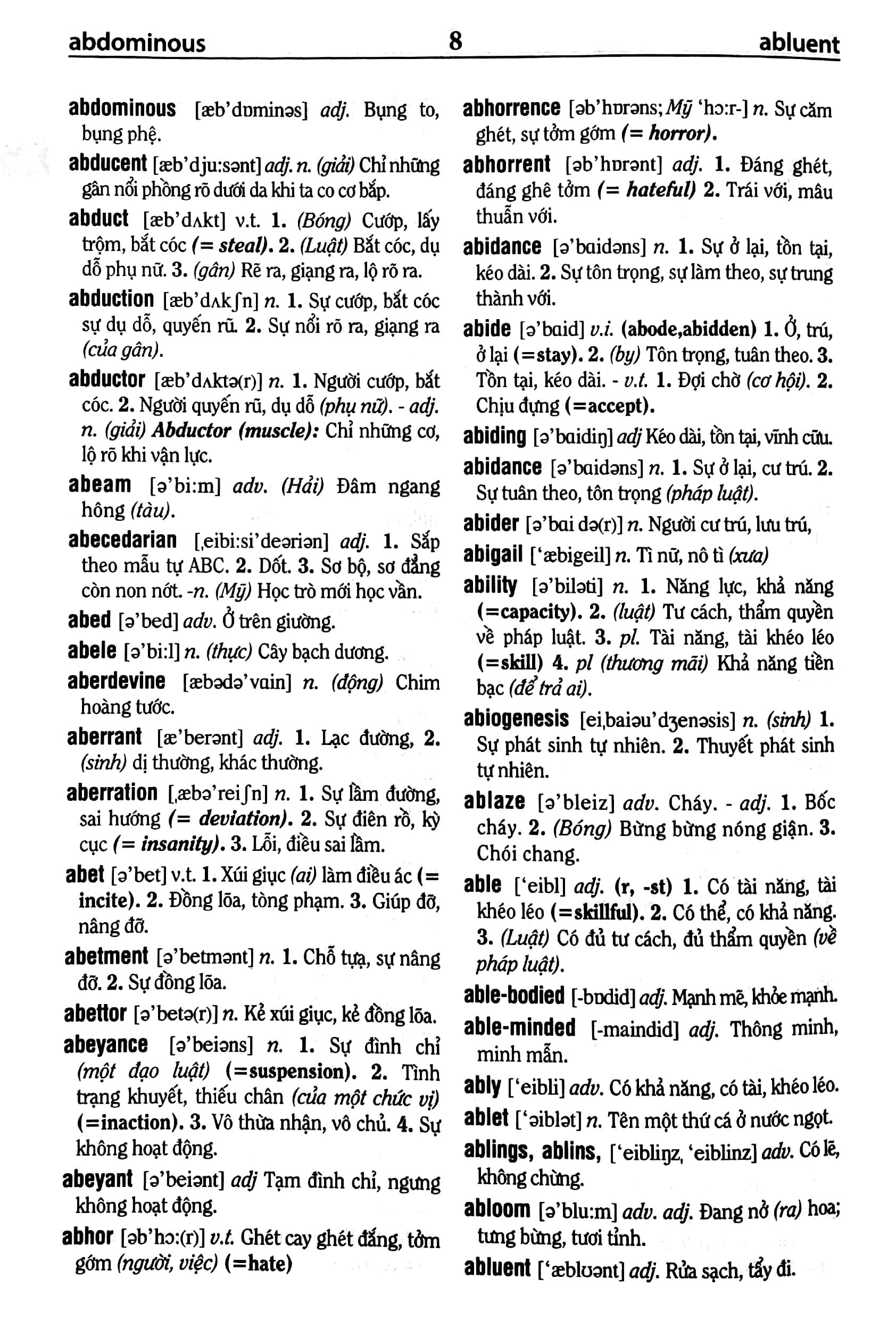 Từ Điển Anh - Việt Trên 135.000 Từ (Bìa Cứng) (Tái Bản Lần 4) - ảnh 8