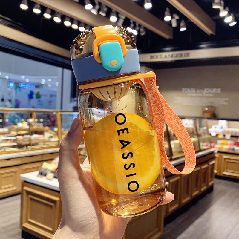 PVN30066 Bình nước nhựa classic có quai, tiện lợi mang đi chơi, tập gym, mang đi học, đi thể dục. bình nước 400ml T2