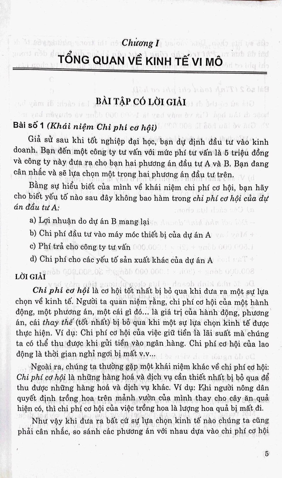 Bài tập Kinh tế vi mô chọn lọc