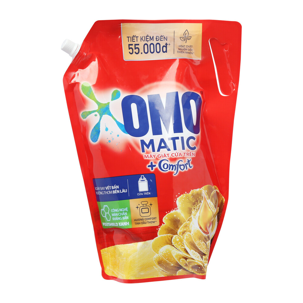 Nước Giặt OMO Matic Comfort Tinh Dầu Thơm Túi 2.9Kg