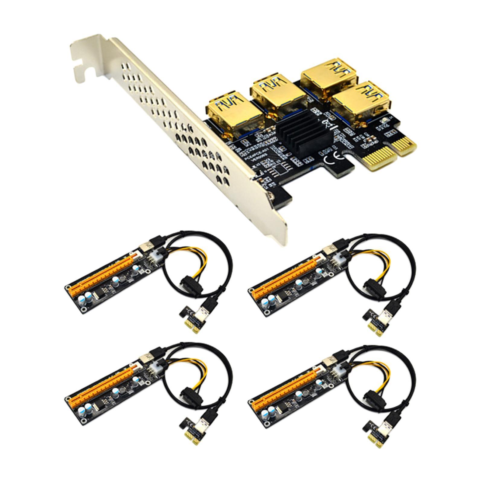 PCI- USB 3.0 Extender Card Expansion Black Yellow