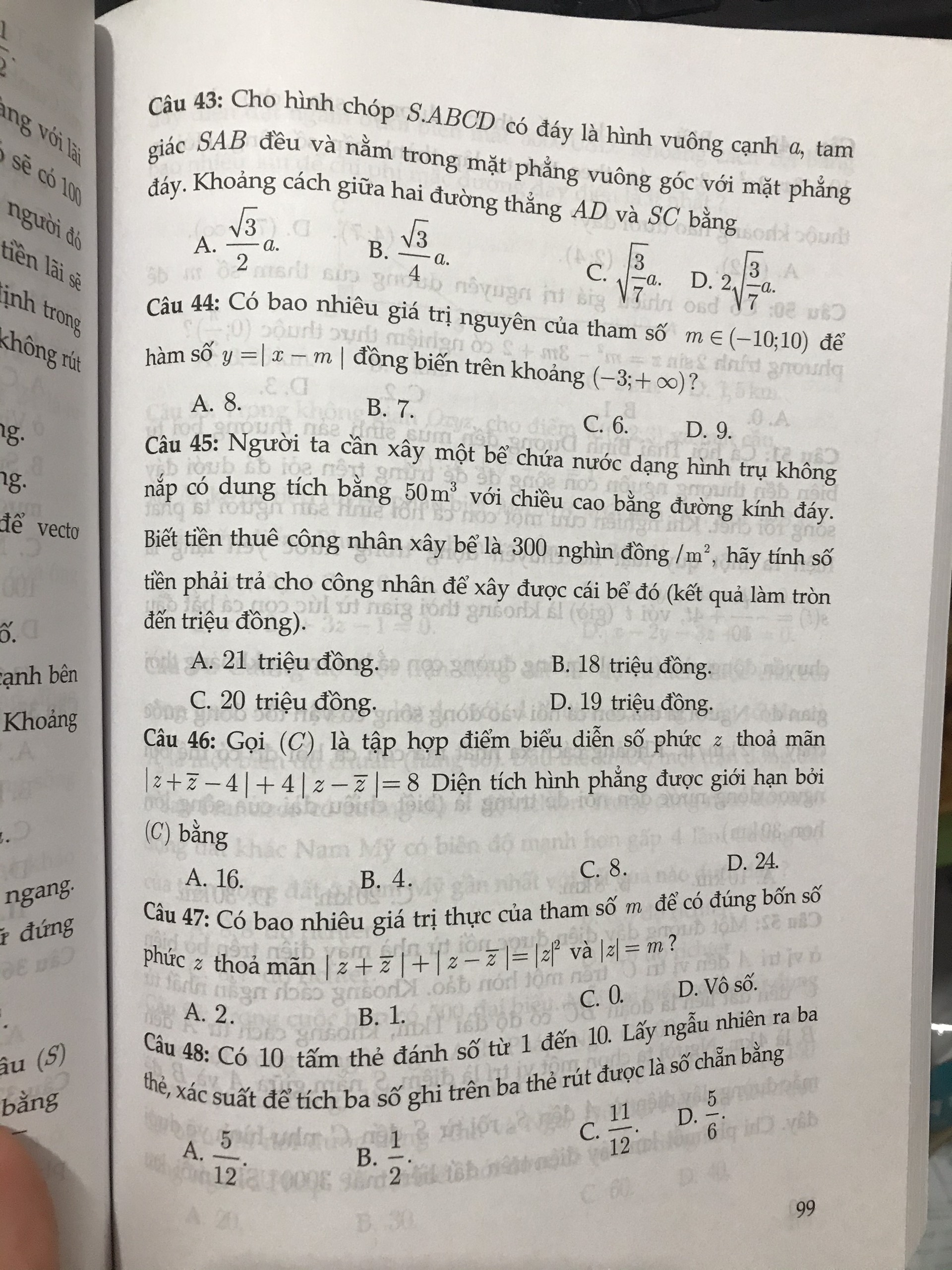 Tuyển chọn một số bài kiểm tra tư duy toán và đọc hiểu