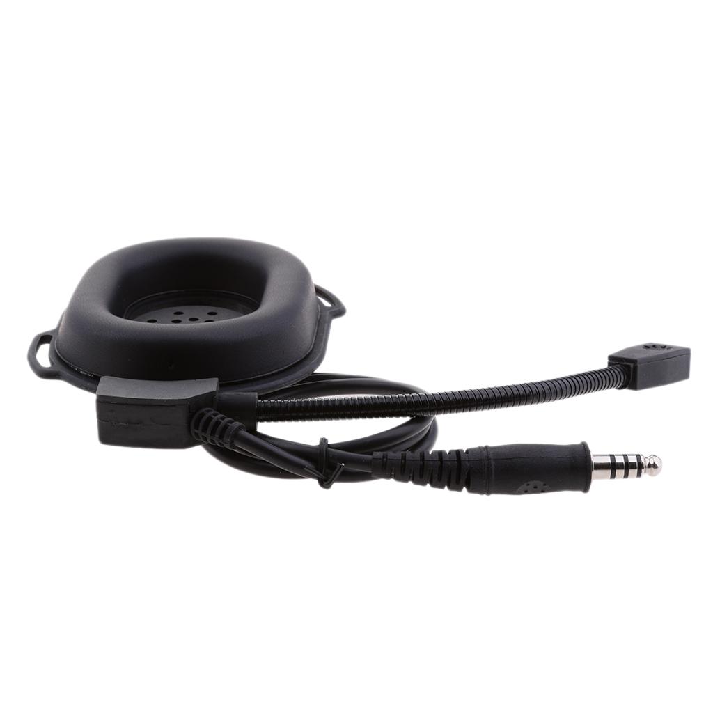PTT Headband Headphone Earpiece with Mic for Baofeng TYT Kenwood Two Pin Two Way Radio