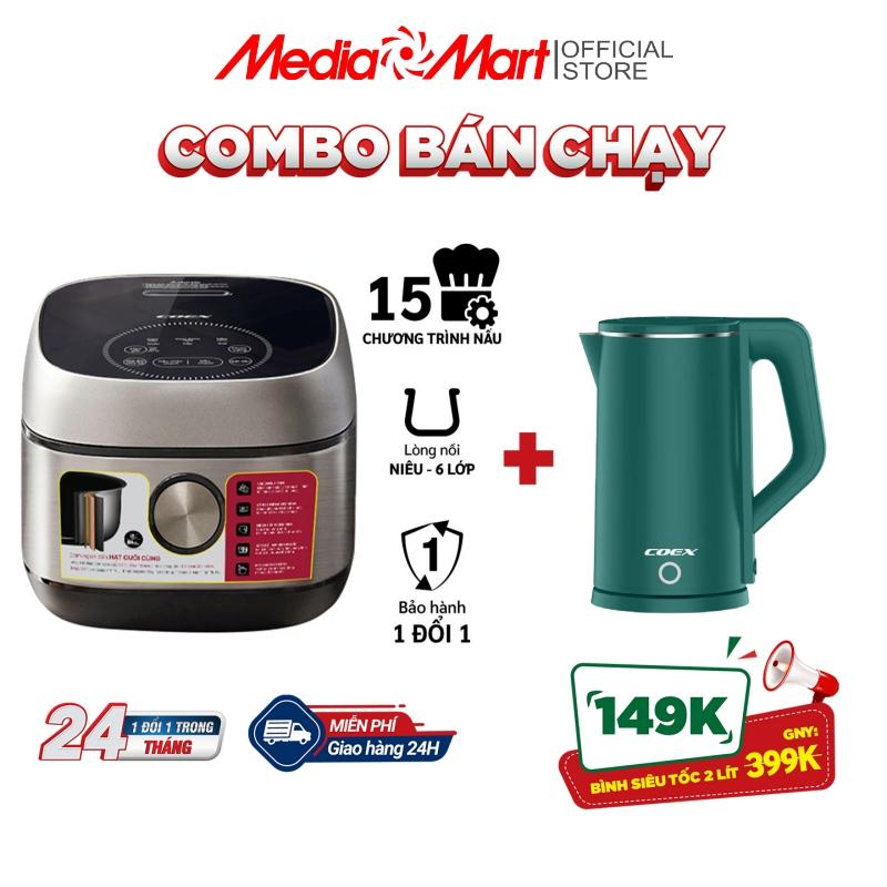 Nồi cơm điện tử cao tần 1,5L Coex CR-3454A - Hàng chính hãng