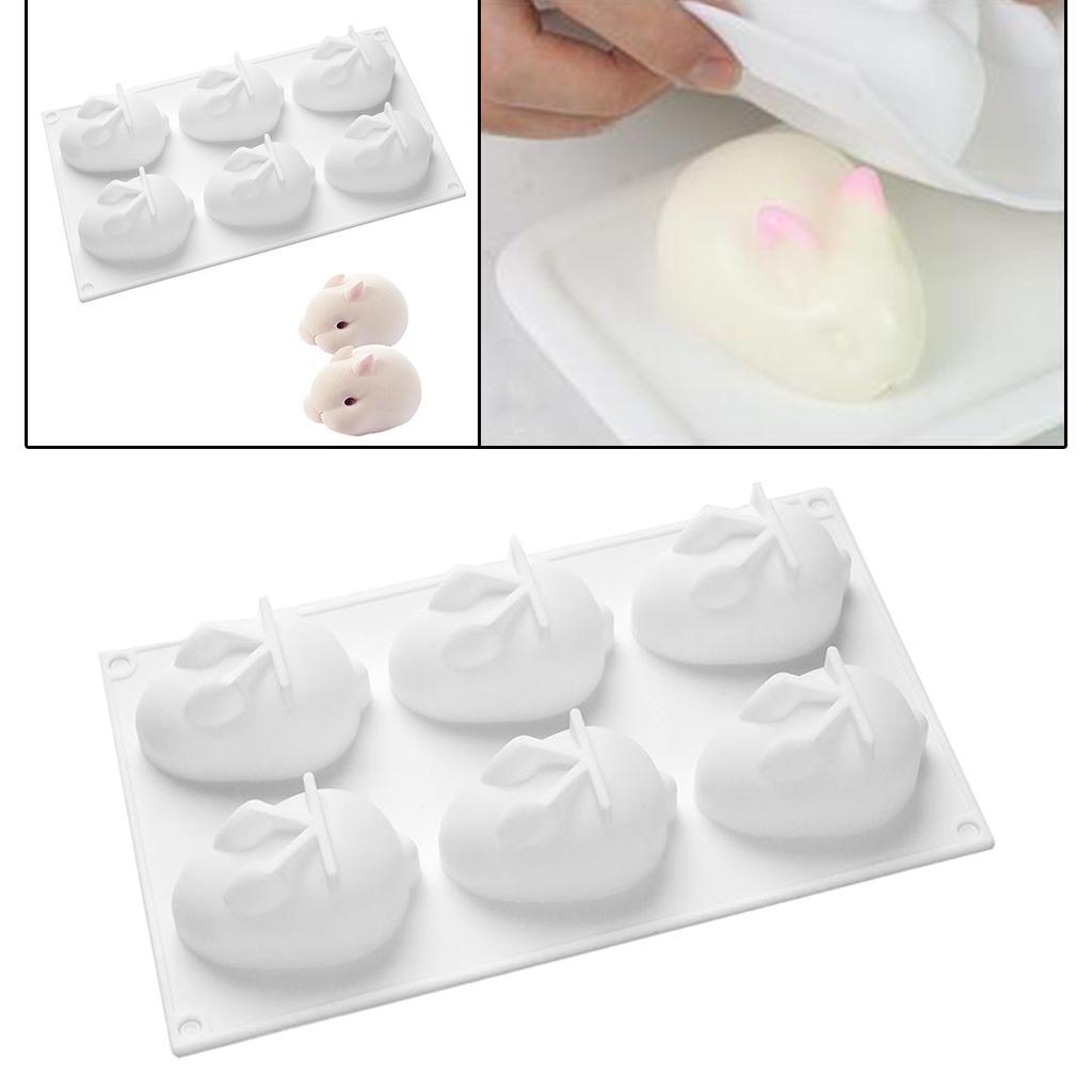 Silicone Cake Molds Rabbit Shape Non Stick Soap Pastry Cake Dessert Decor