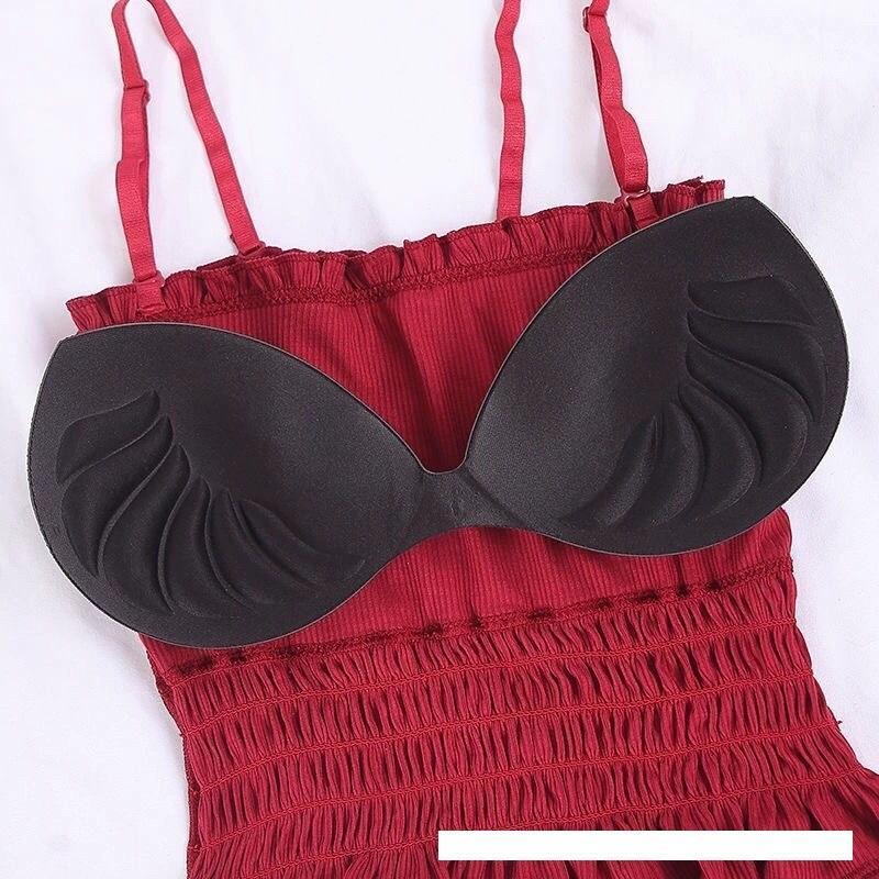 Áo Bra croptop nhún QUAI CÓ THỂ ĐIỀU CHỈNH, có mút ngực0.5cm dời, quai dời có thể điều chỉnh Hot trend, co giãn, nhiều màu để chọn lựa cho nữ Women Thun Dáng Ngắn