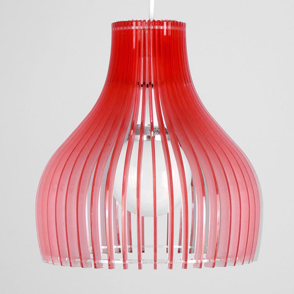 Modern Bell-Shaped Acrylic Ceiling Pendant Light Shade Lampshade Easy Fit Shades Decor